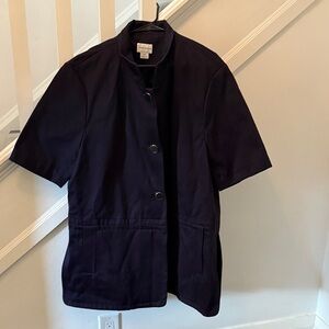 NWOT Club Monaco Black Short Sleeved trench coat.
